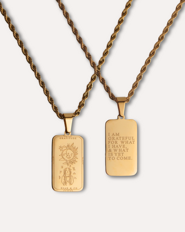 GRATITUDE Affirmation Necklace - Esah and Co