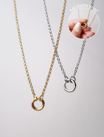 Carabiner Clasp Chain Necklace