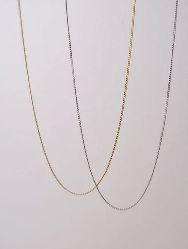 Dainty Flat Link Chain Necklace - Esah and Co