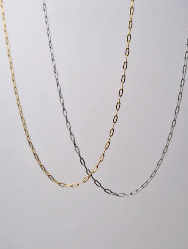 Paper Clip Chain Necklace - Esah and Co