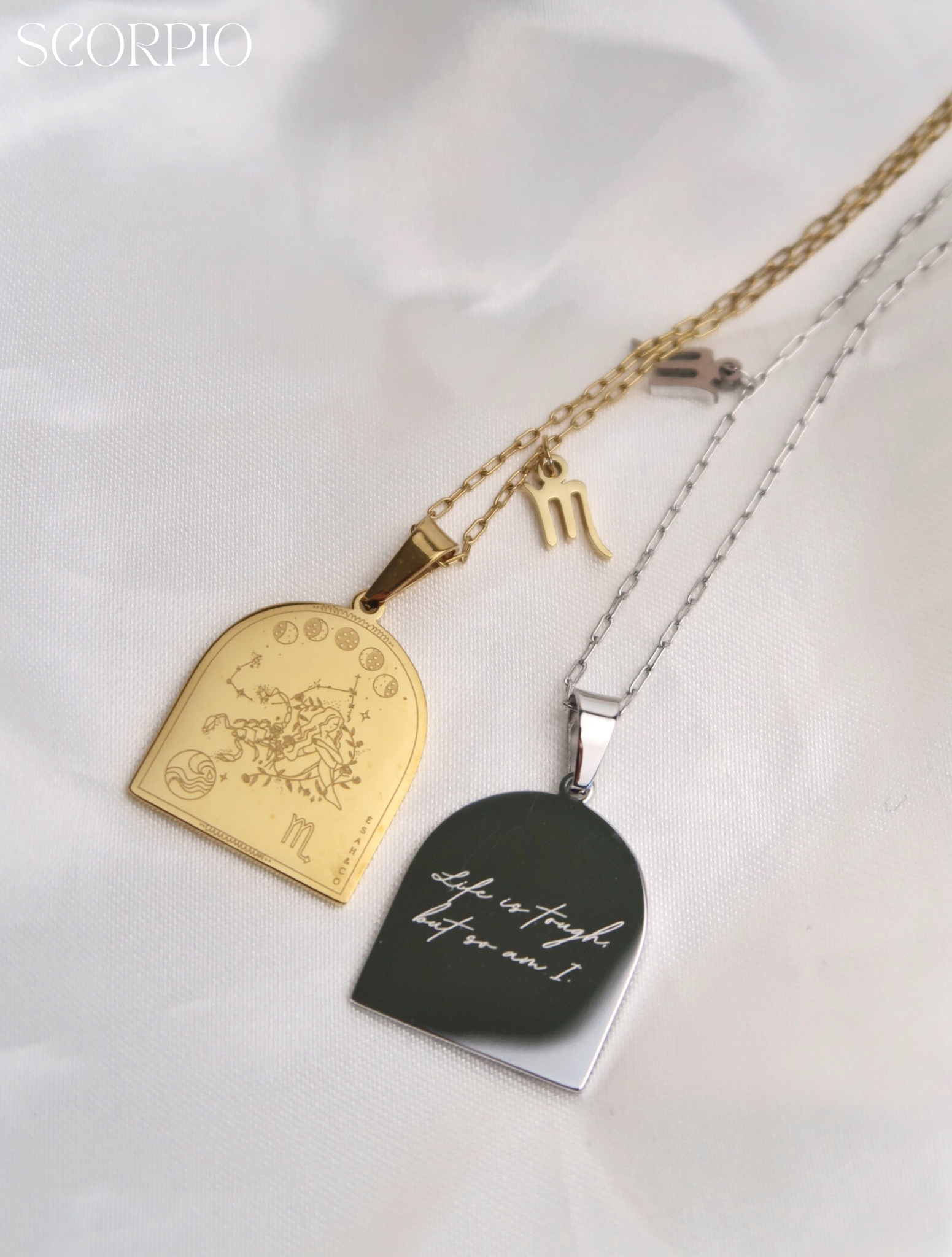 I AM SCORPIO ZODIAC AFFIRMATION NECKLACE - Esah and Co