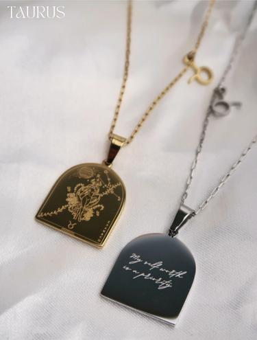 I AM TAURUS ZODIAC AFFIRMATION NECKLACE - Esah and Co