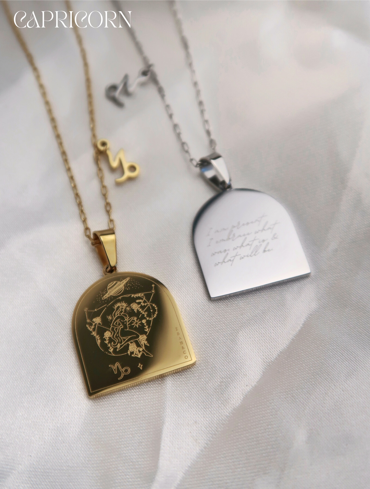 Capricorn pendant deals necklace