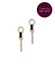 Black Liquorice Slab Charm