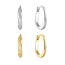 Milky Way Sterling Silver Hoops 9mm - Esah and Co