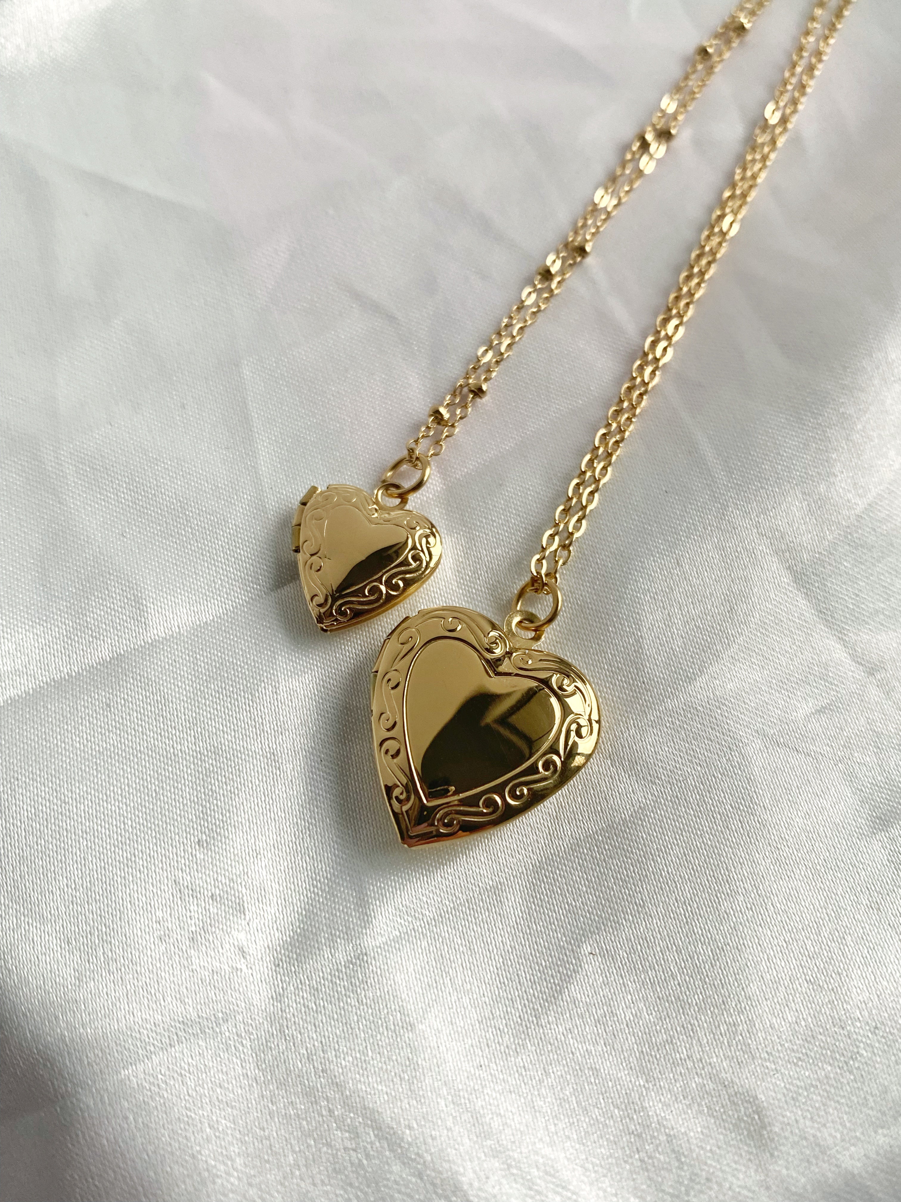 THE HEART LOCKET CUSTOM ENGRAVED NECKLACE - Esah and Co