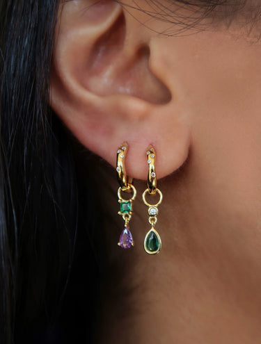The Colour Pop Sterling Hoops and Charms Set - Esah and Co