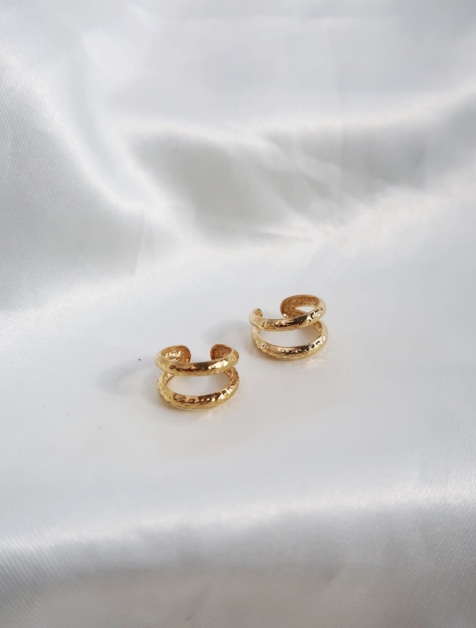 Double Layer Gold Ear Cuff - Esah and Co