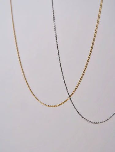 Dainty Flat Link Chain Necklace - Esah and Co