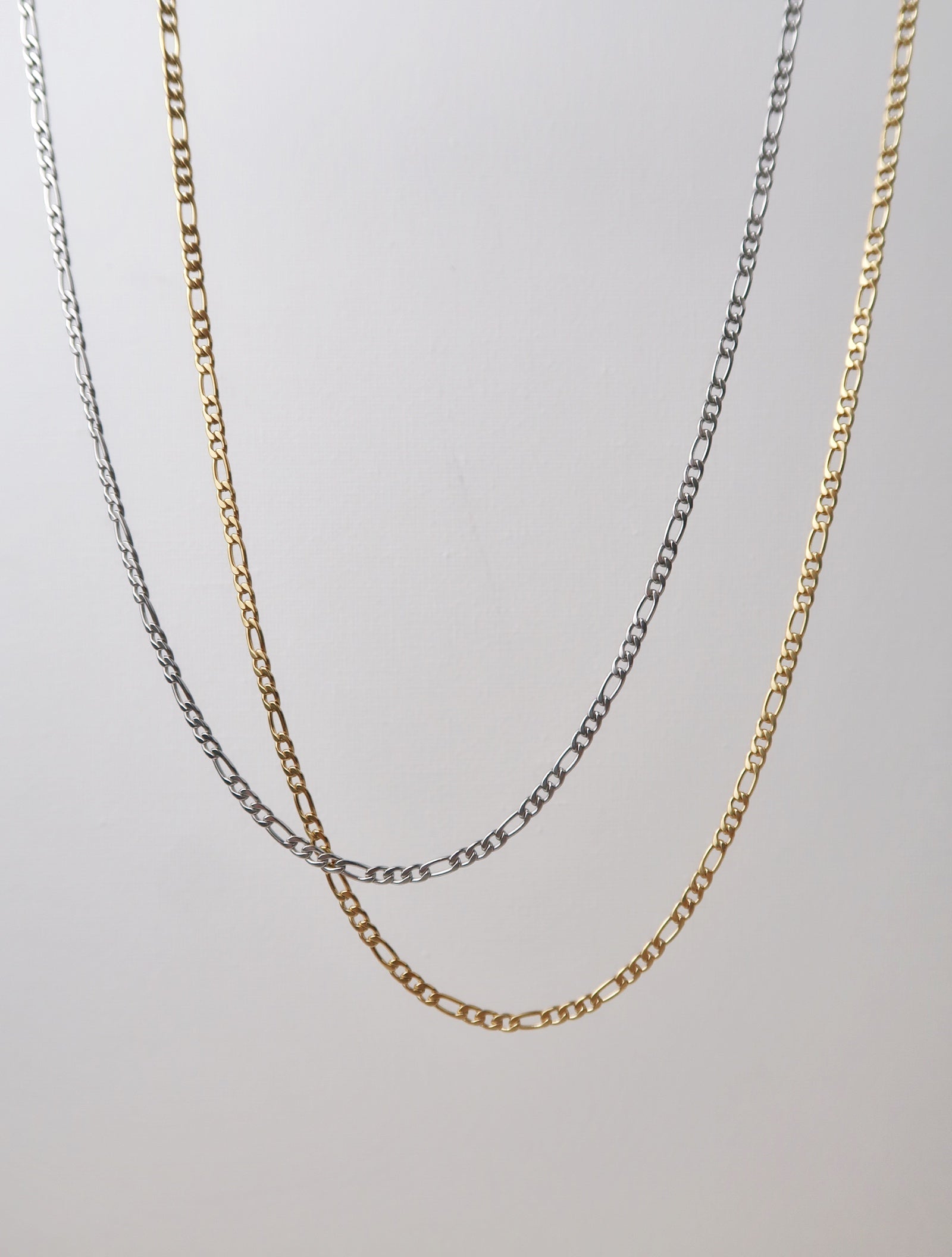 Classic Figaro Chain Necklace (55cm) - Esah and Co
