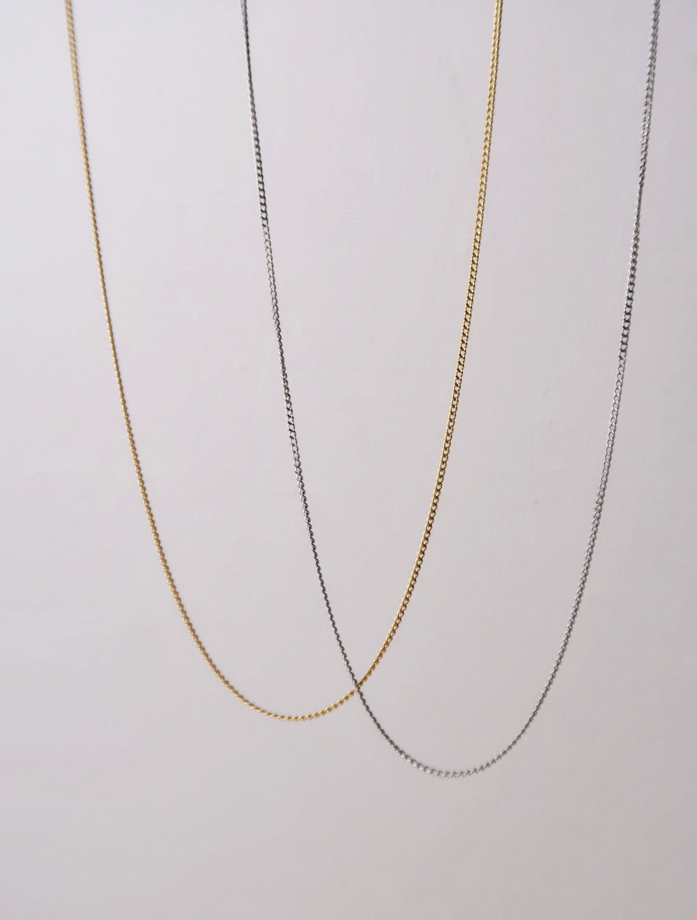 Dainty Flat Link Chain Necklace