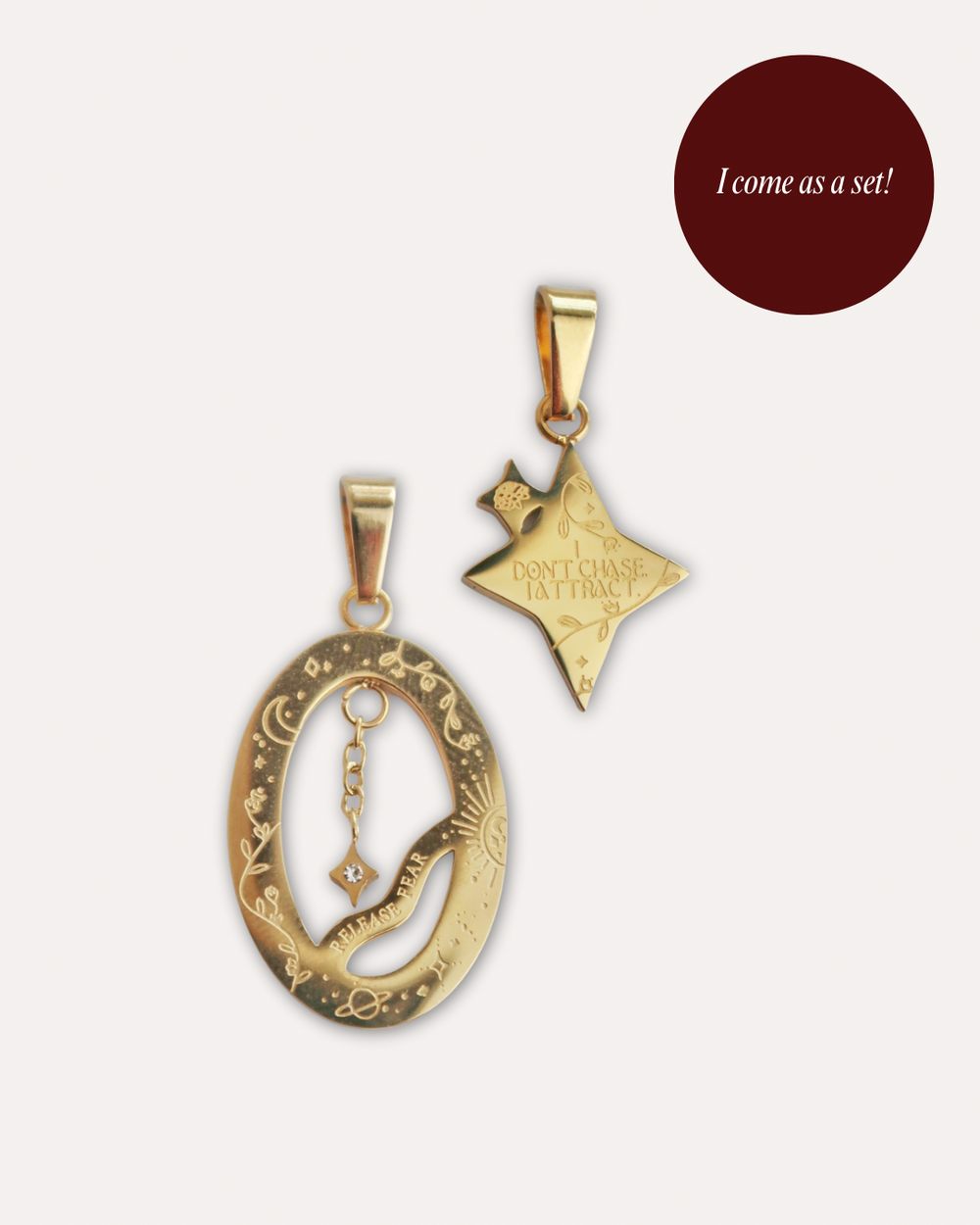 Celestial and Divine Pendant Set