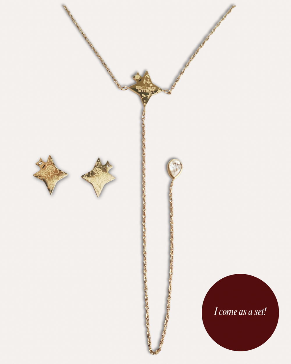 The Divine Intervention Earring and Necklace Set