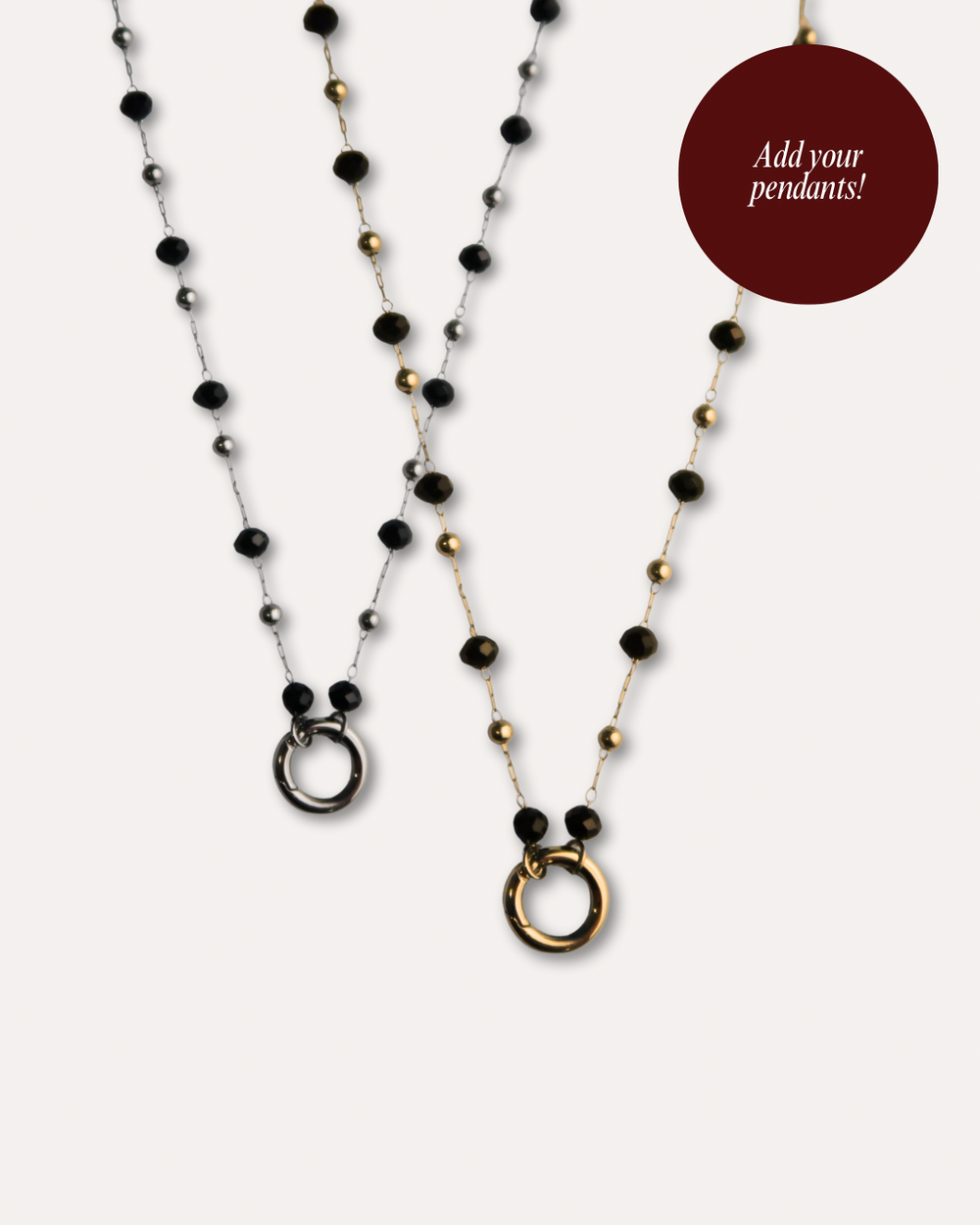 Midnight Orbit Carabiner Necklace