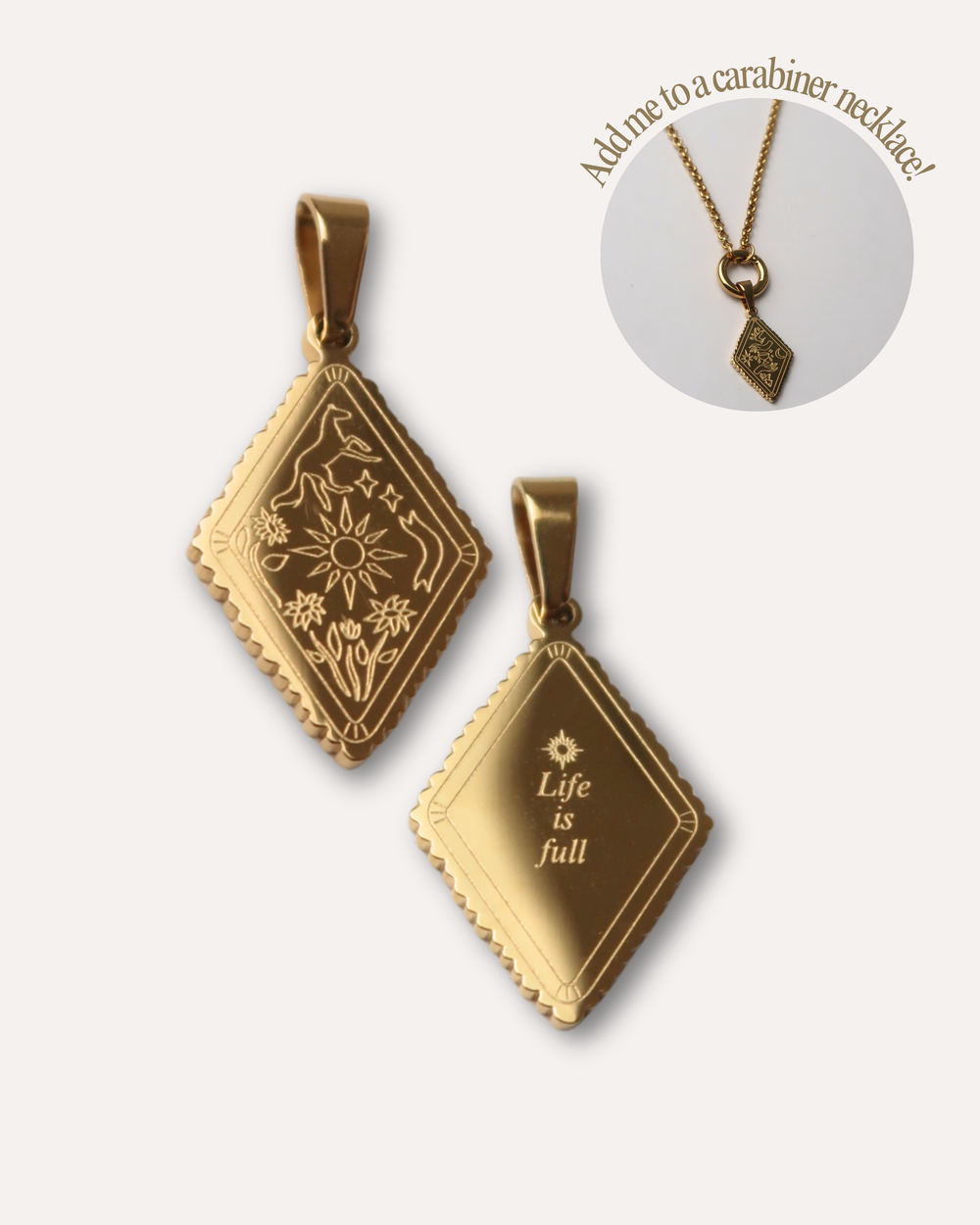 The Sun Tarot Charm