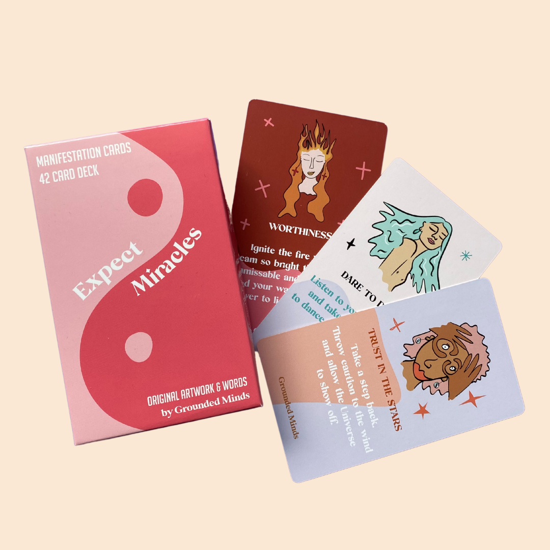 FREE GIFT:  Premium 'Expect Miracles' MANIFESTATION CARDS by Grounded Minds - Esah and Co