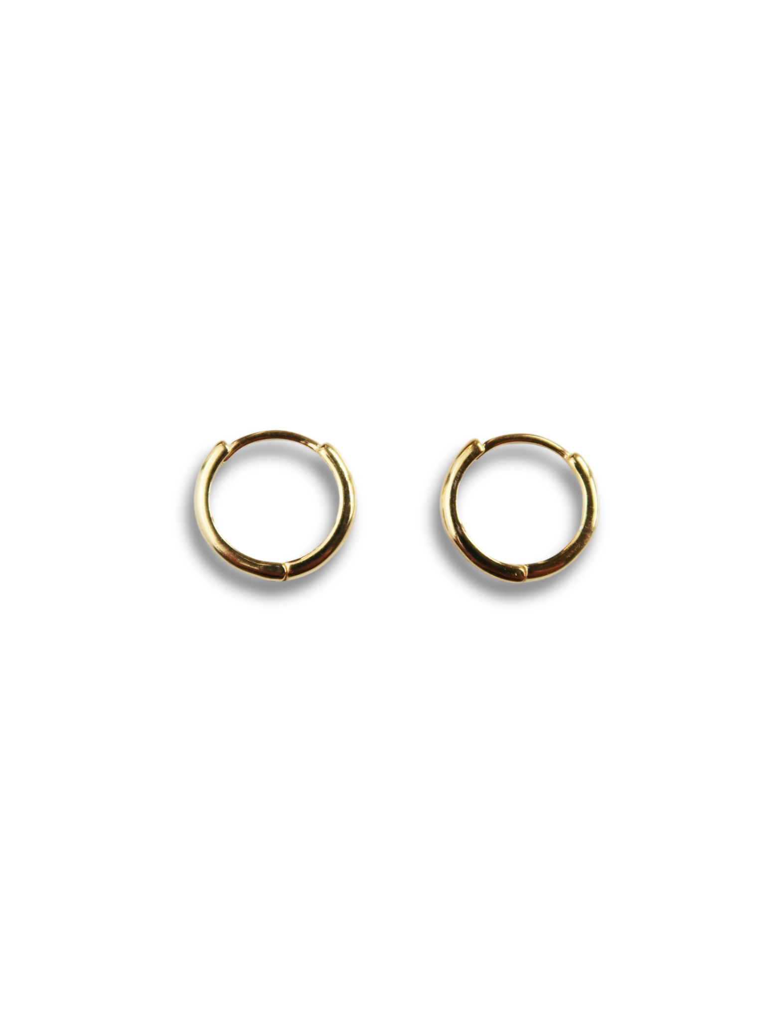 Golden Sterling Silver Hoops - Esah and Co