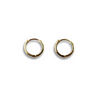 Golden Sterling Silver Hoops - Esah and Co