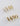 Gold Pavé Crystal Sterling Silver Hoops - Esah and Co