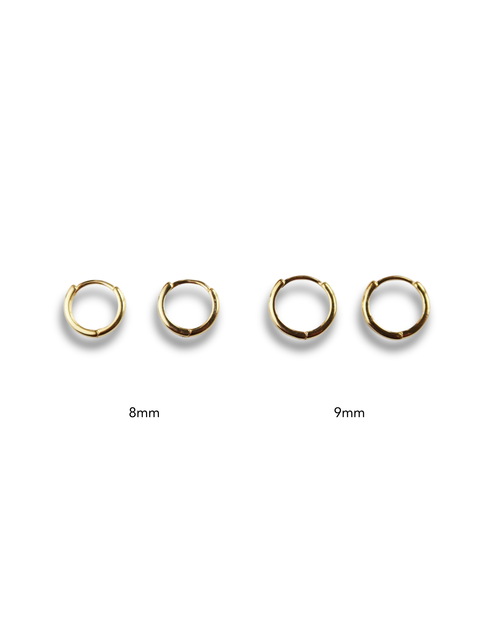 Golden Sterling Silver Hoops - Esah and Co