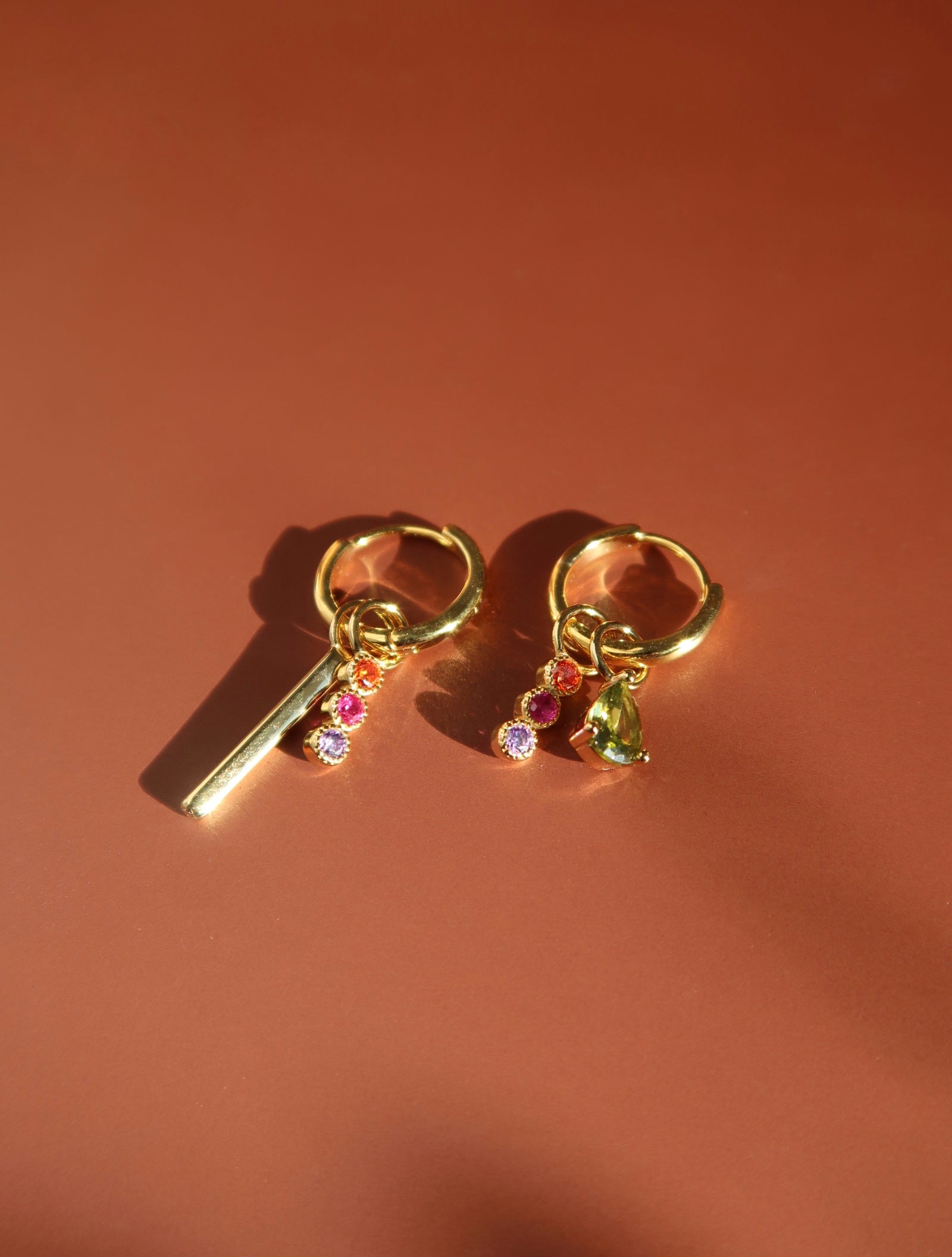 Golden Sterling Silver Hoops - Esah and Co