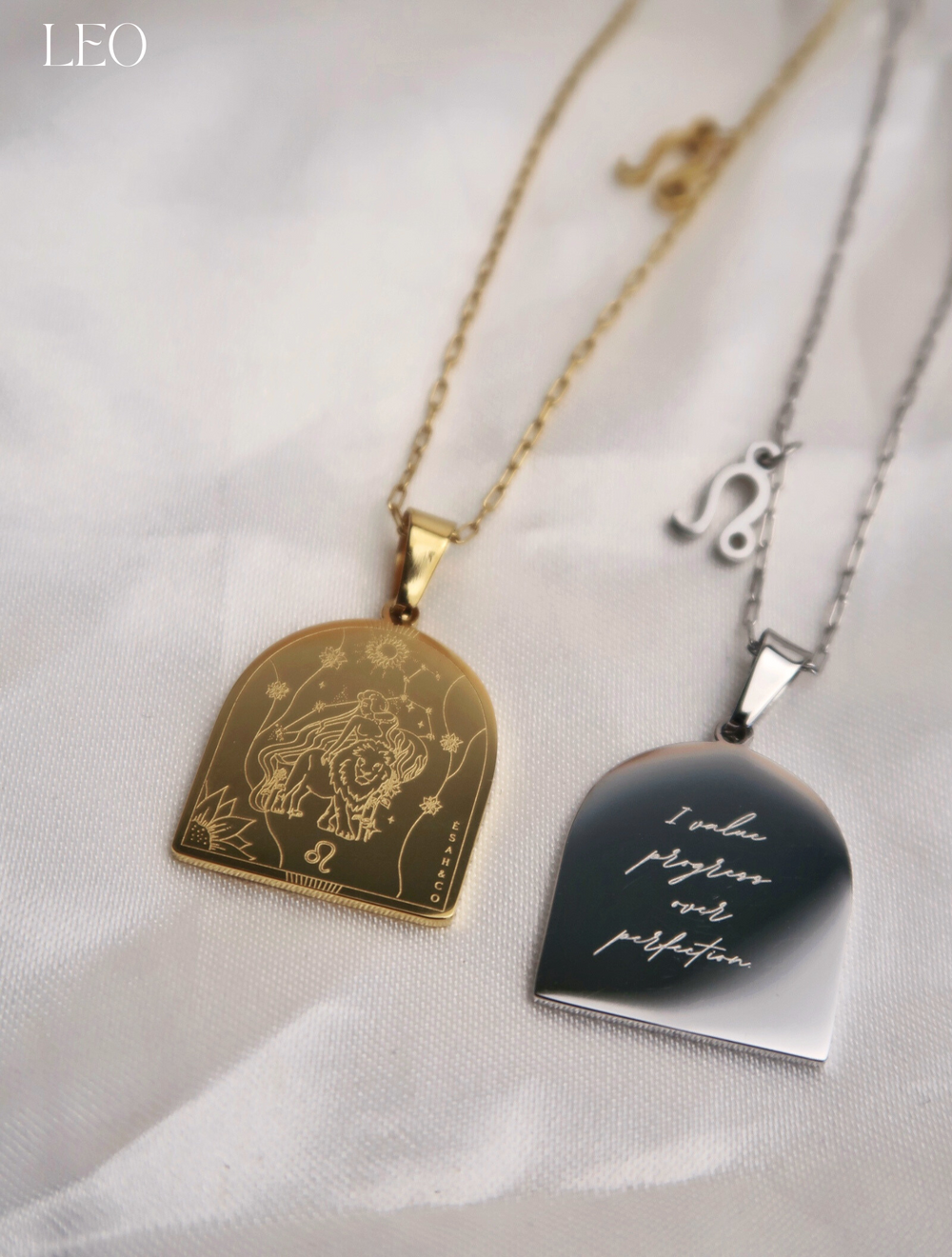 I AM LEO ZODIAC AFFIRMATION NECKLACE (Last Restock)