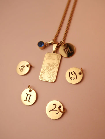 GOLD ZODIAC STAINLESS STEEL CHARM