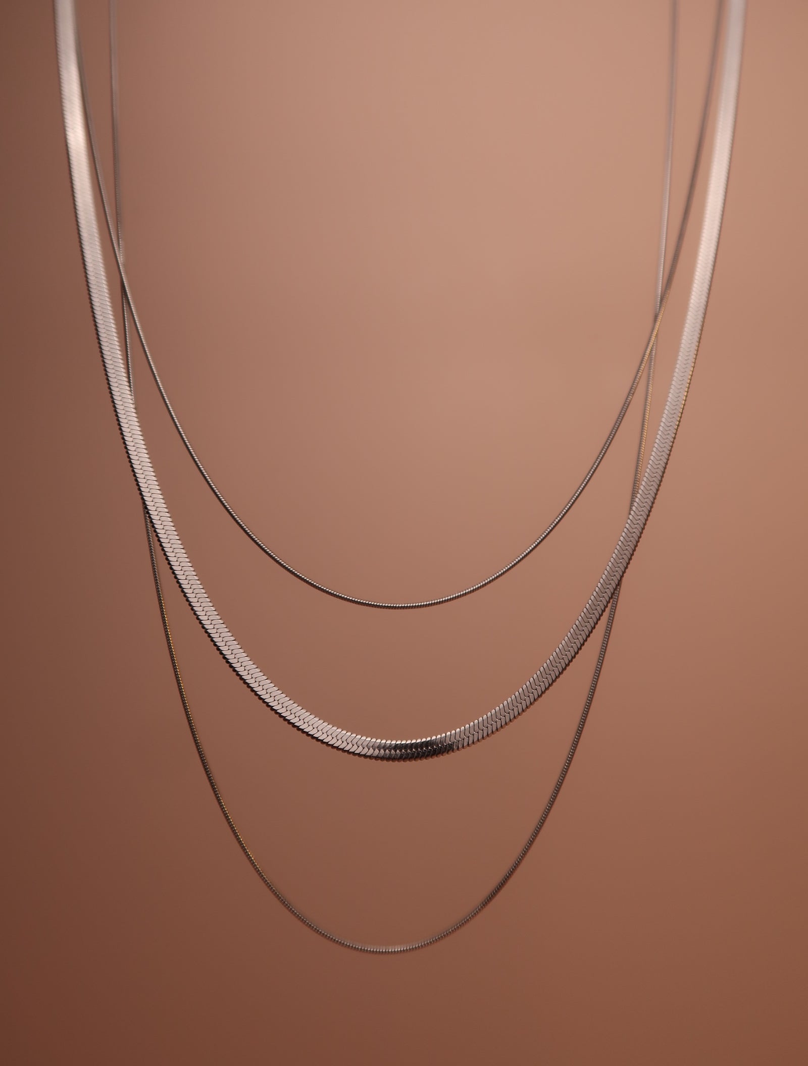 HELEENA STAINLESS STEEL SNAKE CHAIN - Esah and Co
