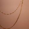 DAISY TWO LAYER STAINLESS STEEL GOLD CHAIN - Esah and Co