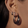 OLIVIA SILVER HOOPS - Esah and Co